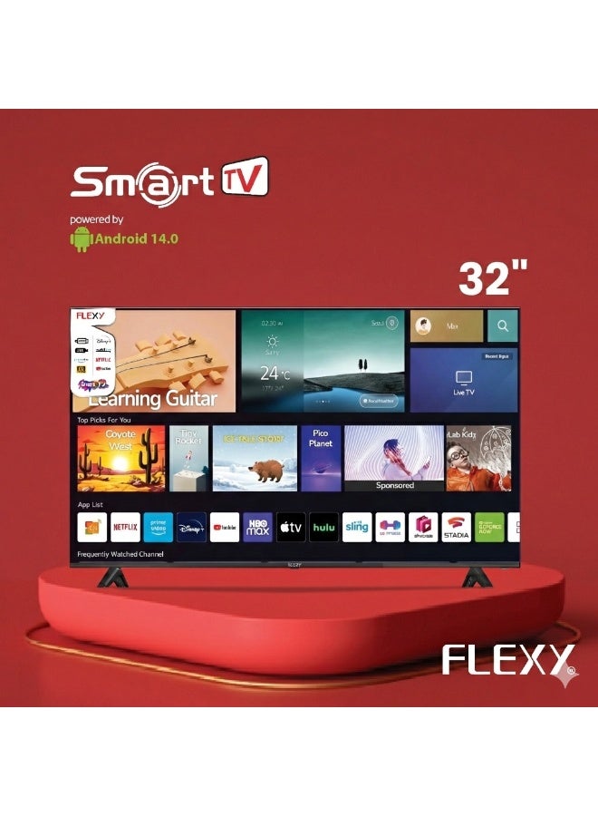 Flexy 32″ Smart LED TV HD Ready Android TV, Netflix & YouTube, Wi-Fi, HDMI & USB, 1GB RAM, 8GB ROM, Free Wall Mount, 2-Year Warranty - Image 2